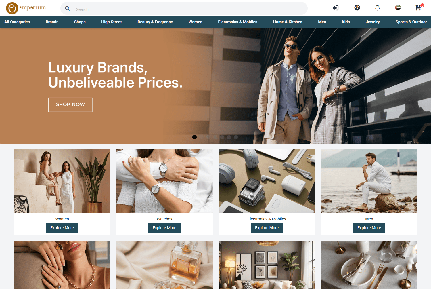 Emporium Luxury E-commerce Platform